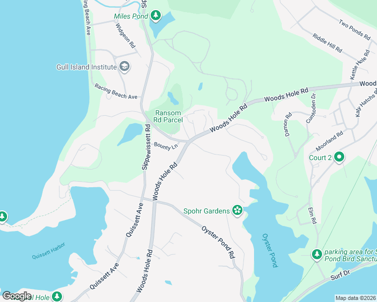 map of restaurants, bars, coffee shops, grocery stores, and more near 186 Woods Hole Road in Falmouth