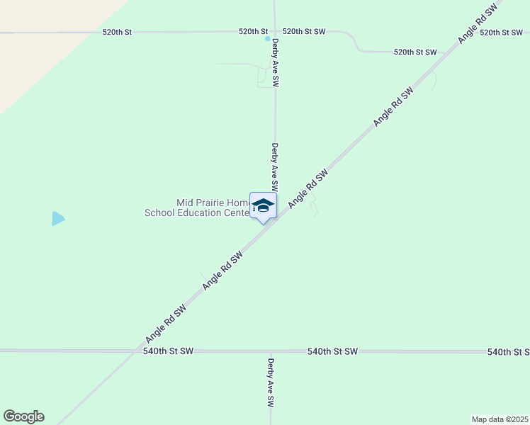 map of restaurants, bars, coffee shops, grocery stores, and more near 1592 Angle Road Southwest in Kalona