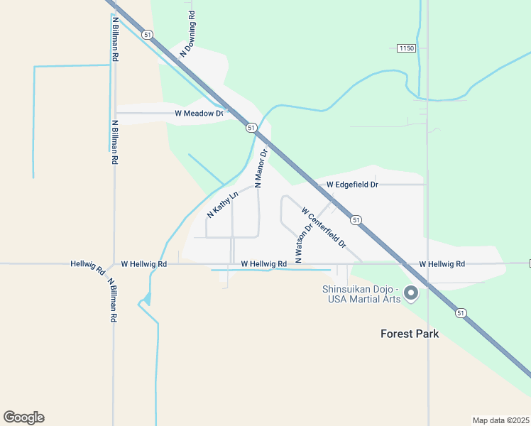 map of restaurants, bars, coffee shops, grocery stores, and more near 2209 N Manor Dr in Genoa