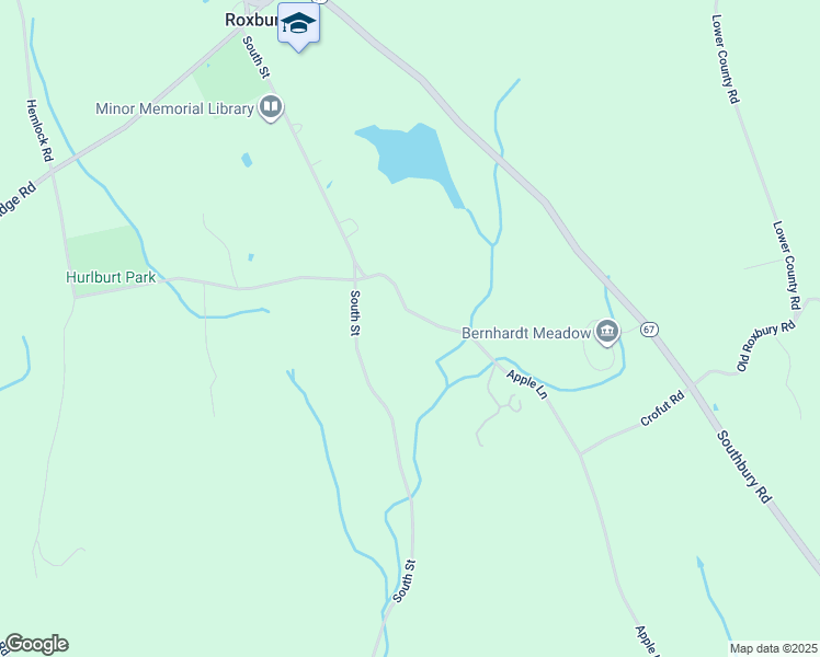 map of restaurants, bars, coffee shops, grocery stores, and more near 77 Apple Lane in Roxbury