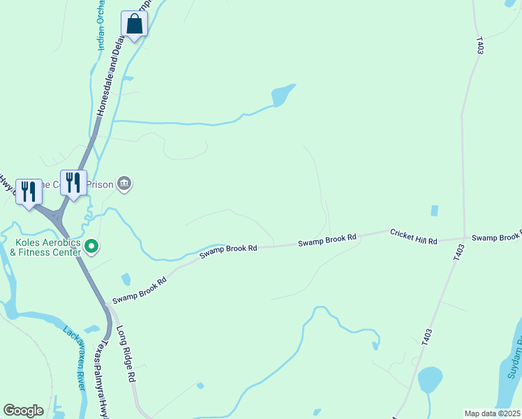 map of restaurants, bars, coffee shops, grocery stores, and more near 24 Harmony Lane in Hawley