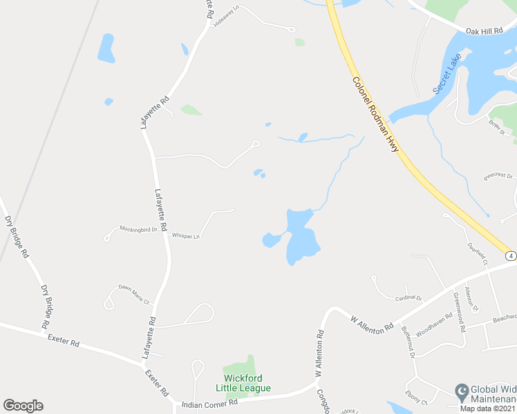 map of restaurants, bars, coffee shops, grocery stores, and more near 81 Fawn's Run in North Kingstown