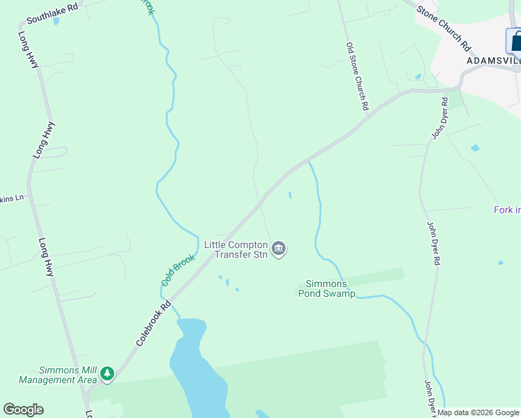 map of restaurants, bars, coffee shops, grocery stores, and more near 101 Amy Hart Path in Little Compton