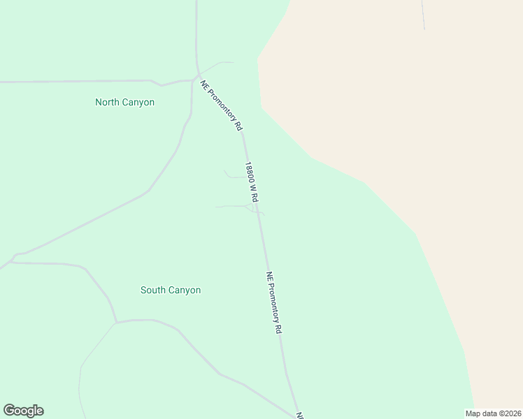 map of restaurants, bars, coffee shops, grocery stores, and more near 2427 Northeast Promontory Road in Corinne