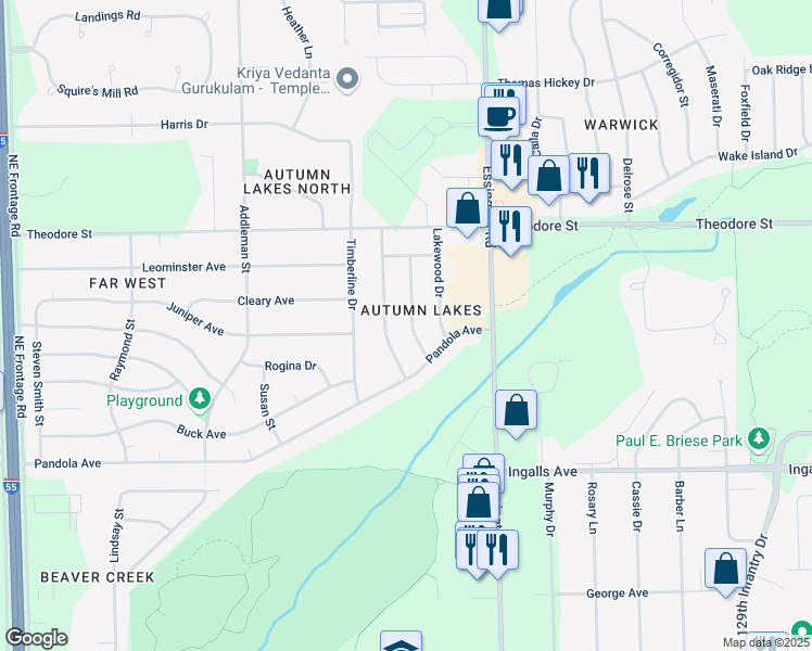 map of restaurants, bars, coffee shops, grocery stores, and more near 1313 Vintage Drive in Joliet