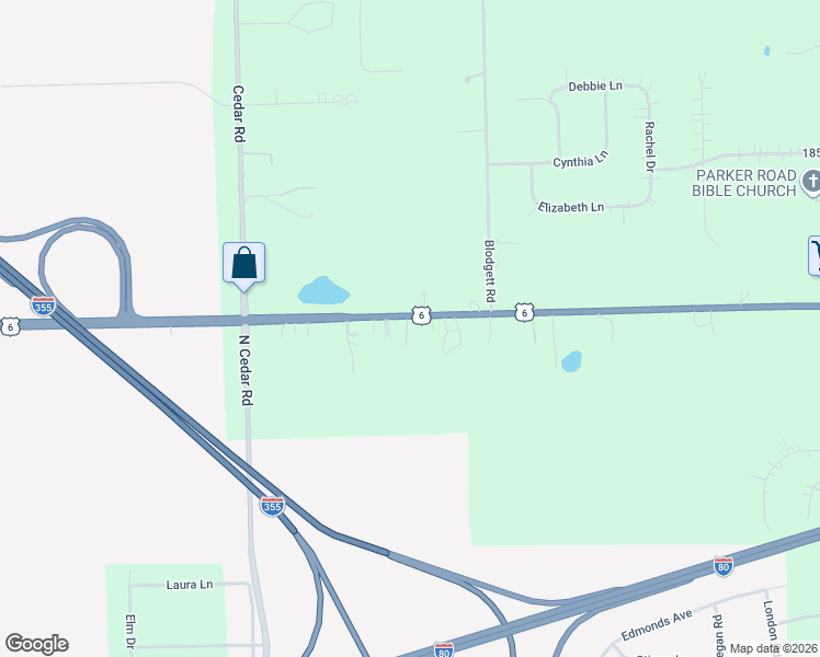 map of restaurants, bars, coffee shops, grocery stores, and more near 14064 U.S. 6 in Mokena