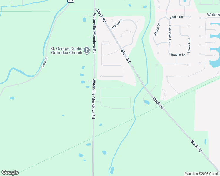 map of restaurants, bars, coffee shops, grocery stores, and more near 5021 Waterville Monclova Road in Monclova