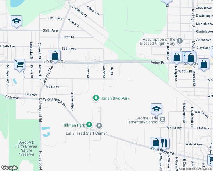 map of restaurants, bars, coffee shops, grocery stores, and more near 3839 Roche Street in Hobart