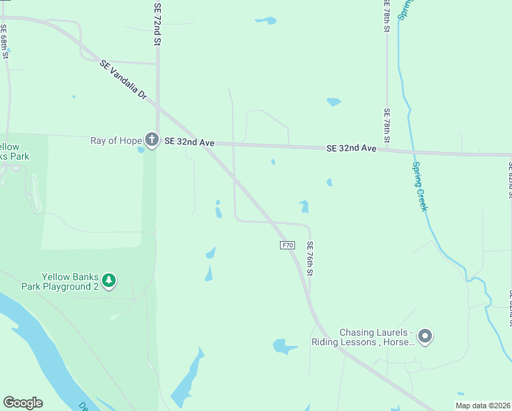 map of restaurants, bars, coffee shops, grocery stores, and more near 7455 County Road F70 in Runnells