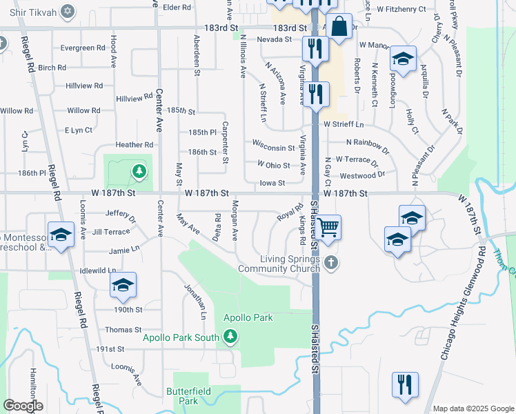 map of restaurants, bars, coffee shops, grocery stores, and more near 930 Coach Road in Homewood