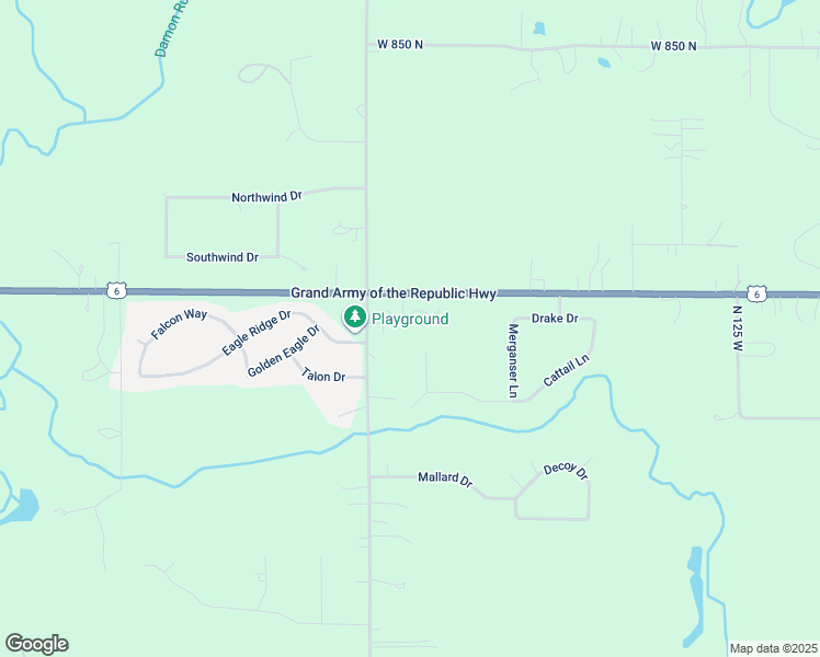 map of restaurants, bars, coffee shops, grocery stores, and more near 798 Canvasback Lane in Valparaiso