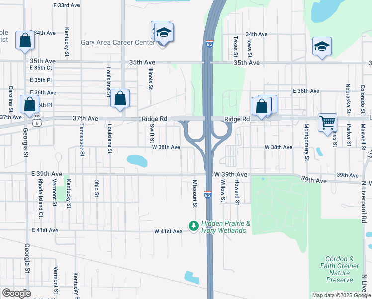 map of restaurants, bars, coffee shops, grocery stores, and more near 3801 Maple Street in Hobart