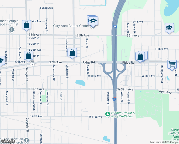 map of restaurants, bars, coffee shops, grocery stores, and more near 3767 Swift Street in Hobart
