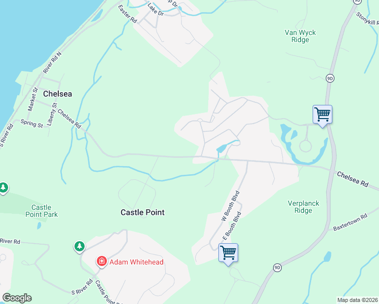 map of restaurants, bars, coffee shops, grocery stores, and more near 95 Chelsea Road in Wappingers Falls