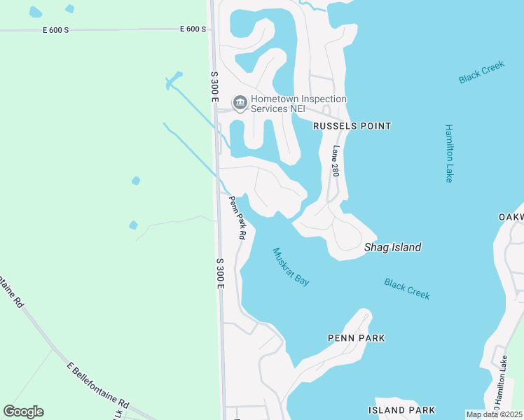 map of restaurants, bars, coffee shops, grocery stores, and more near 140 Lane 270A Hamilton Lake in Hamilton