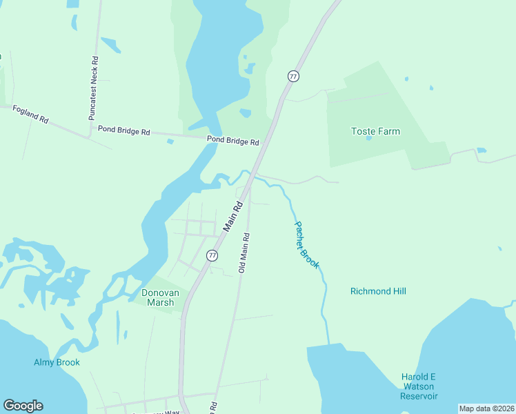 map of restaurants, bars, coffee shops, grocery stores, and more near 3 Windmill Hill Road in Tiverton