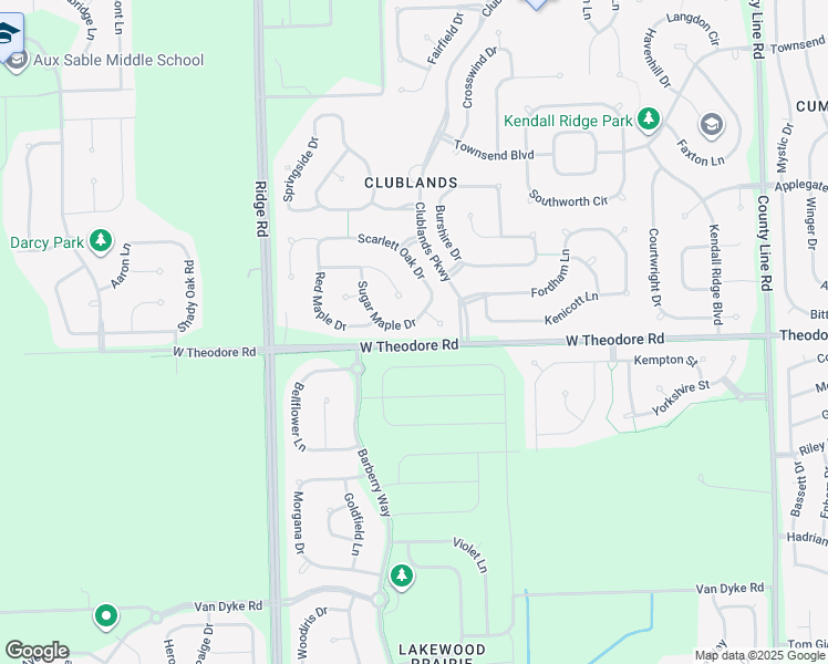map of restaurants, bars, coffee shops, grocery stores, and more near 7612 Sugar Maple Drive in Plainfield
