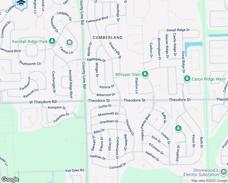 map of restaurants, bars, coffee shops, grocery stores, and more near 6907 Bitterroot Drive in Plainfield
