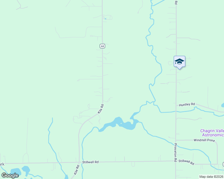 map of restaurants, bars, coffee shops, grocery stores, and more near 11795 Kile Road in Chardon