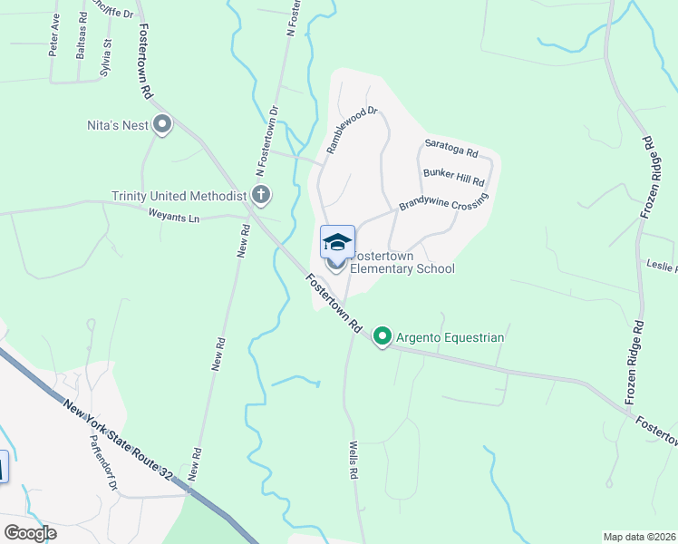 map of restaurants, bars, coffee shops, grocery stores, and more near 364 Fostertown Road in Newburgh