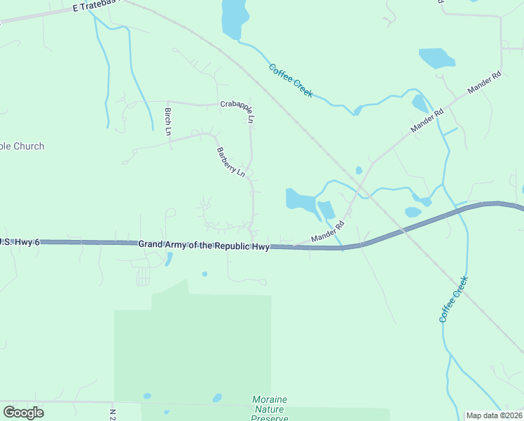 map of restaurants, bars, coffee shops, grocery stores, and more near 803-804 Barberry Lane in Valparaiso