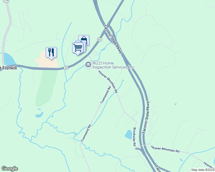 map of restaurants, bars, coffee shops, grocery stores, and more near 4 Townsend Rd in Hopewell Junction
