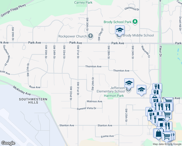 map of restaurants, bars, coffee shops, grocery stores, and more near 3608 SW 29th St in Des Moines