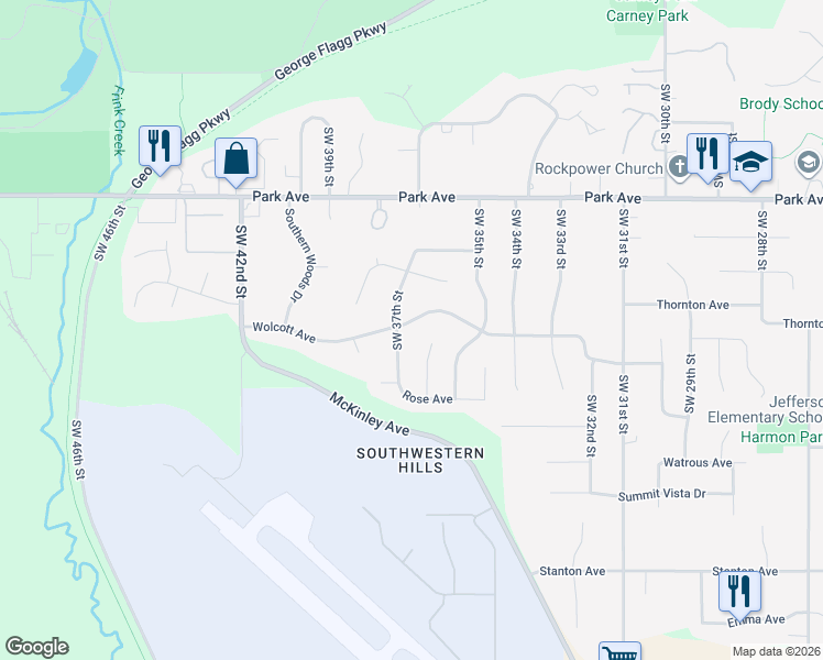 map of restaurants, bars, coffee shops, grocery stores, and more near 3616 Wolcott Avenue in Des Moines