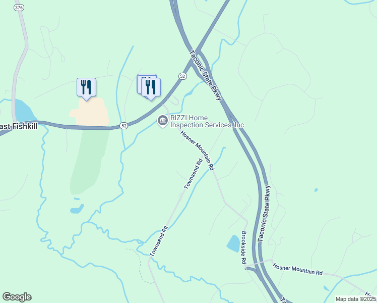 map of restaurants, bars, coffee shops, grocery stores, and more near 4 Townsend Road in Hopewell Junction