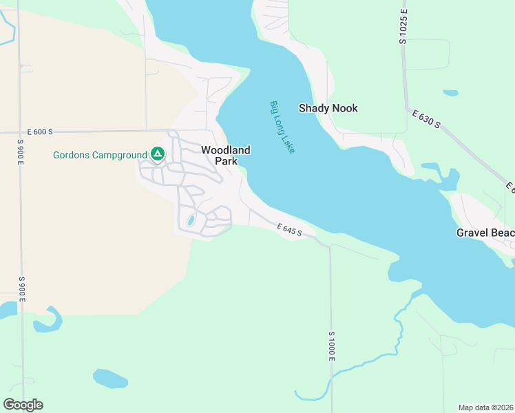 map of restaurants, bars, coffee shops, grocery stores, and more near 9740 East 645 South in Wolcottville