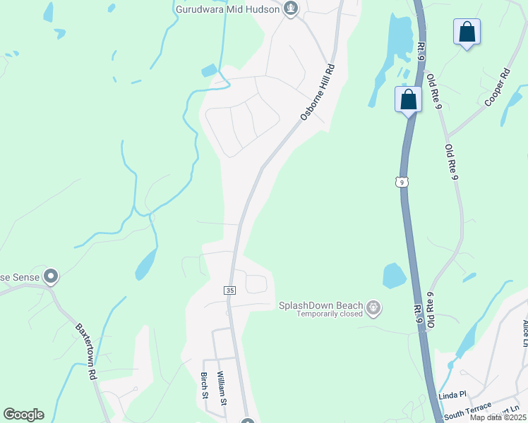 map of restaurants, bars, coffee shops, grocery stores, and more near 207 Osborne Hill Road in Fishkill
