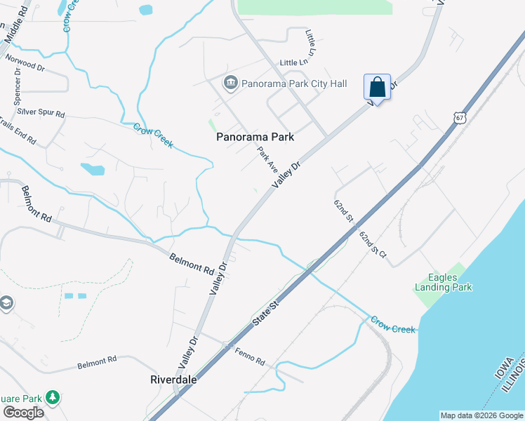 map of restaurants, bars, coffee shops, grocery stores, and more near 5675 Valley Drive in Bettendorf