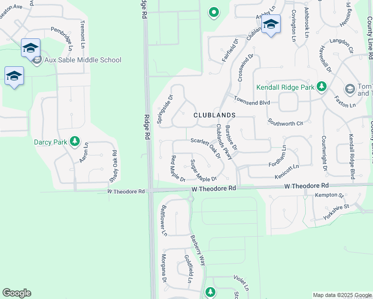 map of restaurants, bars, coffee shops, grocery stores, and more near 7719 Scarlett Oak Drive in Plainfield