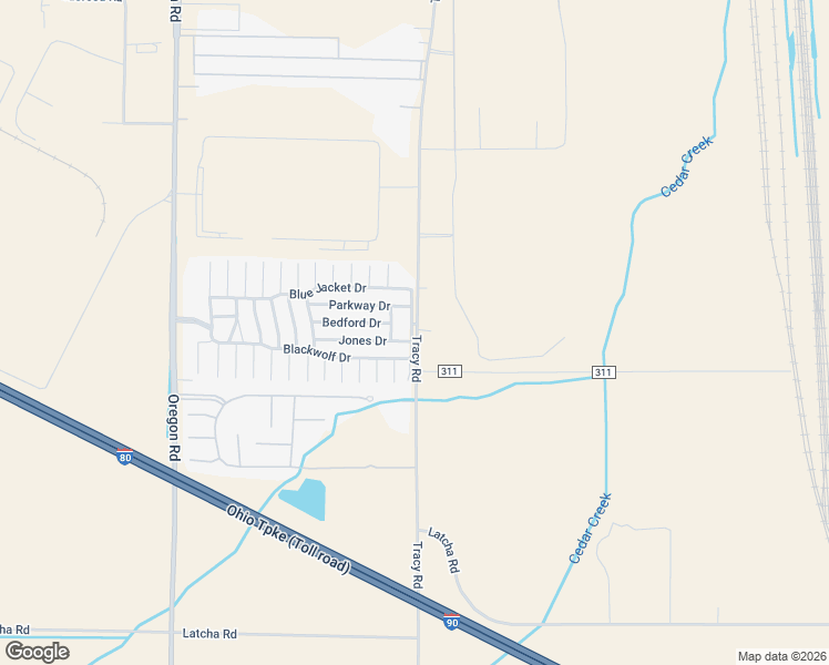 map of restaurants, bars, coffee shops, grocery stores, and more near 27695 Tracy Road in Walbridge