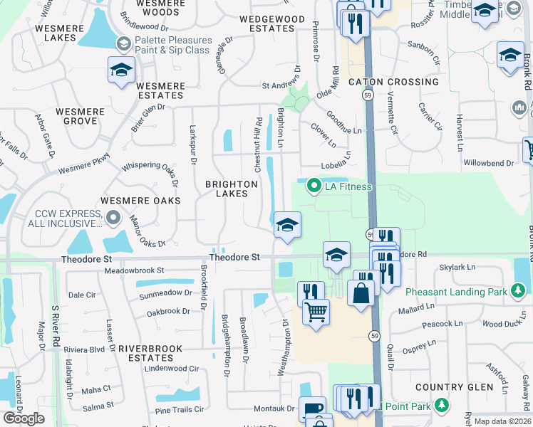 map of restaurants, bars, coffee shops, grocery stores, and more near 1706 Chestnut Hill Road in Plainfield