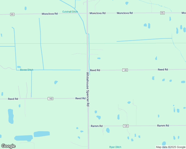map of restaurants, bars, coffee shops, grocery stores, and more near 10940 Reed Road in Monclova
