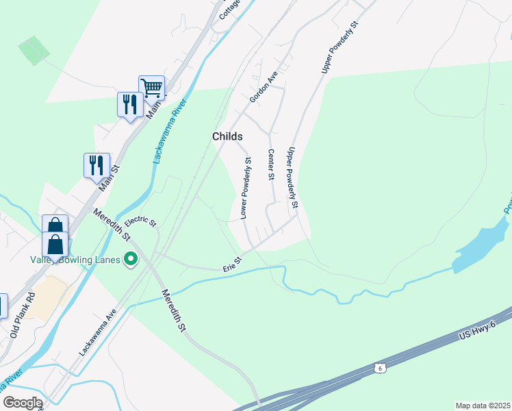 map of restaurants, bars, coffee shops, grocery stores, and more near 81 Lower Powderly St in Carbondale