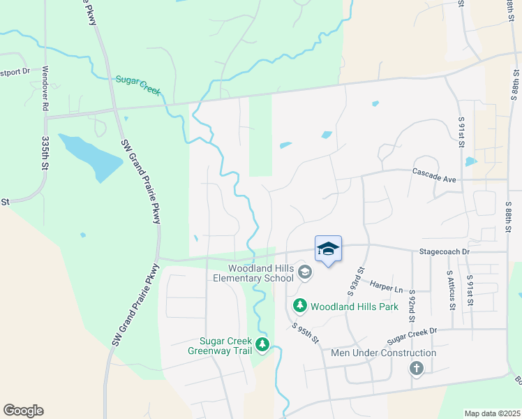 map of restaurants, bars, coffee shops, grocery stores, and more near 883 South Kingswood Court in West Des Moines