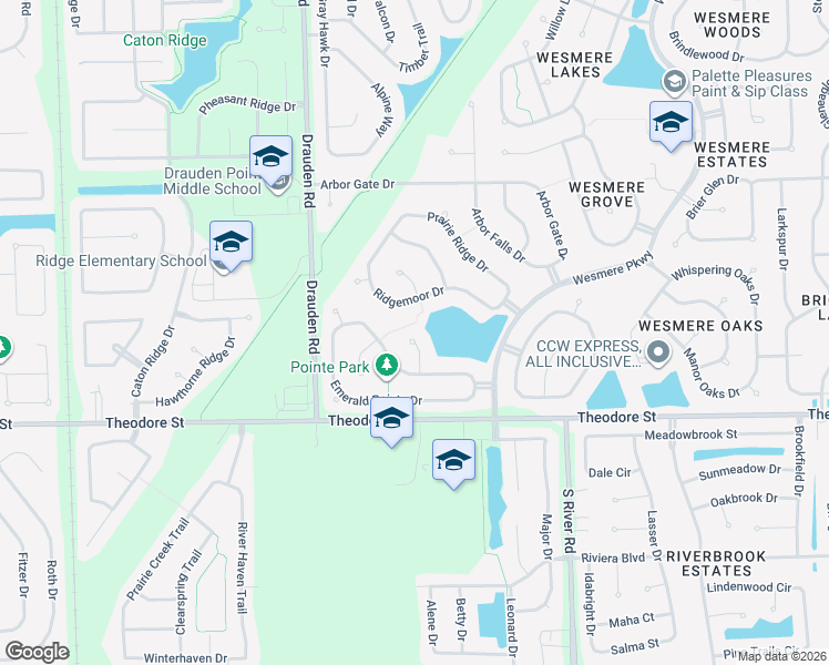 map of restaurants, bars, coffee shops, grocery stores, and more near 1708 Lake Pointe Court in Plainfield
