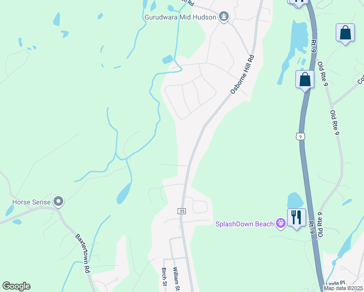 map of restaurants, bars, coffee shops, grocery stores, and more near 170 Osborne Hill Road in Fishkill