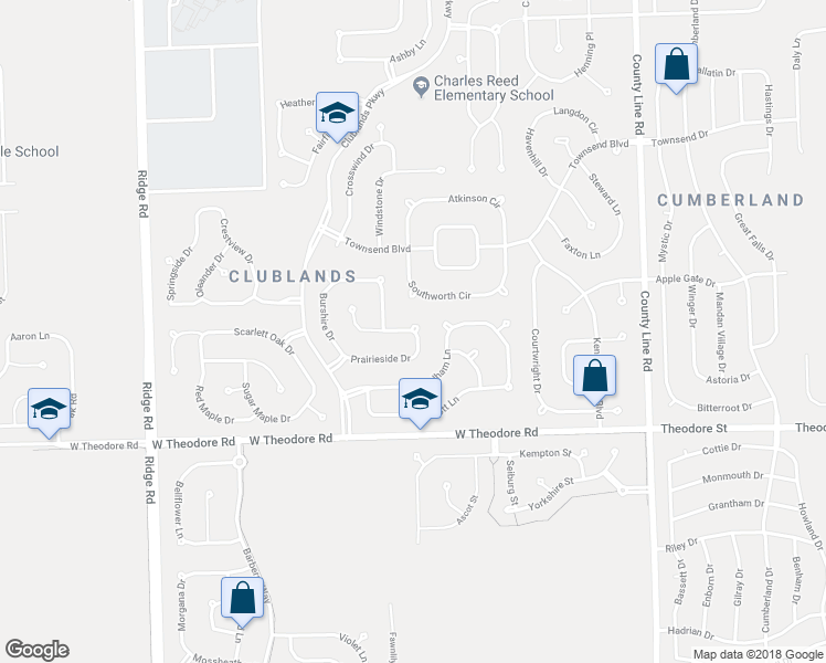 map of restaurants, bars, coffee shops, grocery stores, and more near 1802 Westbrook Drive in Plainfield