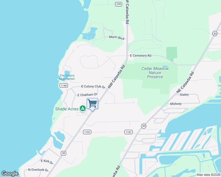map of restaurants, bars, coffee shops, grocery stores, and more near 2009 Northwest Catawba Road in Port Clinton