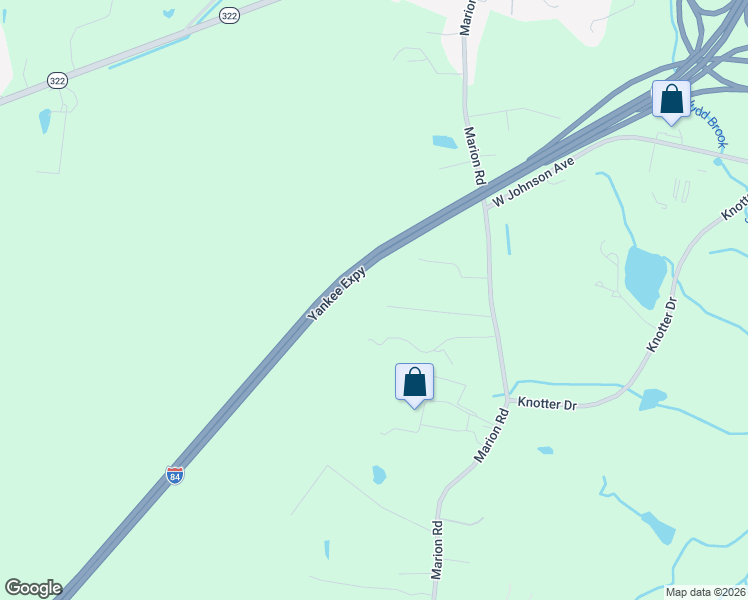 map of restaurants, bars, coffee shops, grocery stores, and more near 1735 Marion Road in Cheshire