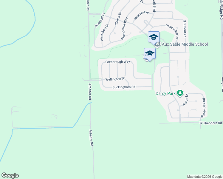 map of restaurants, bars, coffee shops, grocery stores, and more near 8516 Buckingham Road in Joliet