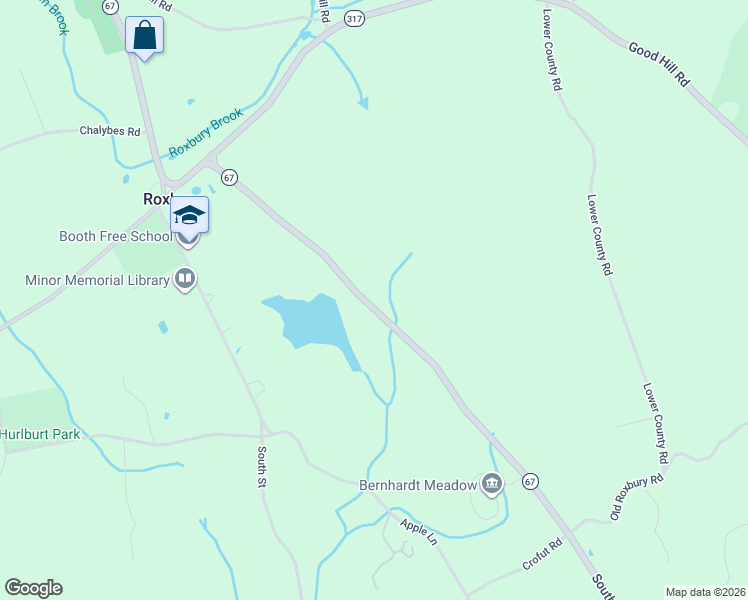 map of restaurants, bars, coffee shops, grocery stores, and more near 50 Southbury Road in Roxbury