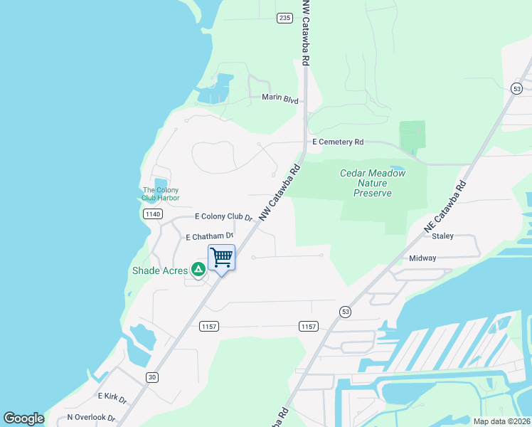 map of restaurants, bars, coffee shops, grocery stores, and more near 2009 Northwest Catawba Road in Port Clinton