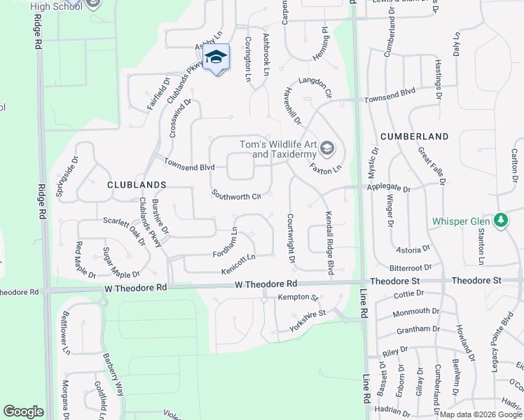map of restaurants, bars, coffee shops, grocery stores, and more near 7309 Fordham Lane in Plainfield