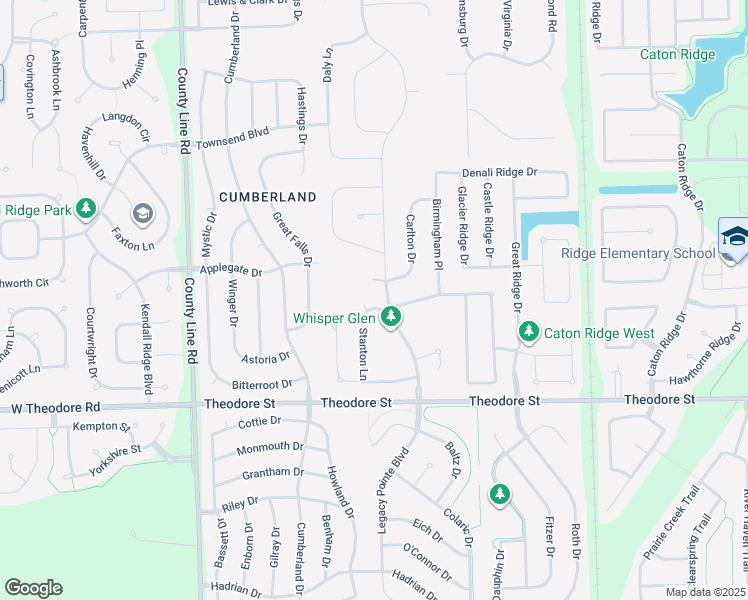 map of restaurants, bars, coffee shops, grocery stores, and more near 1717 Stanton Lane in Plainfield