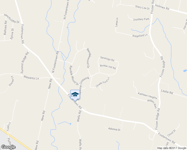 map of restaurants, bars, coffee shops, grocery stores, and more near 21 Brandywine Crossing in Newburgh