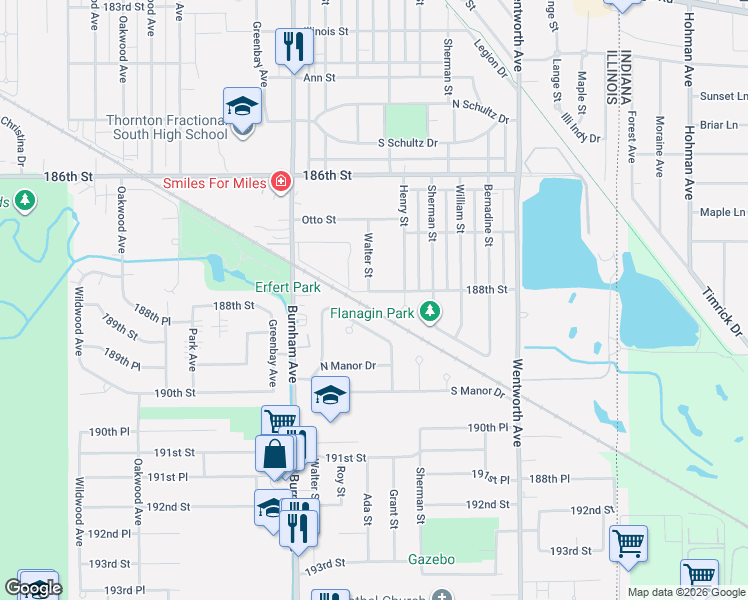 map of restaurants, bars, coffee shops, grocery stores, and more near 3334 Louise Drive in Lansing